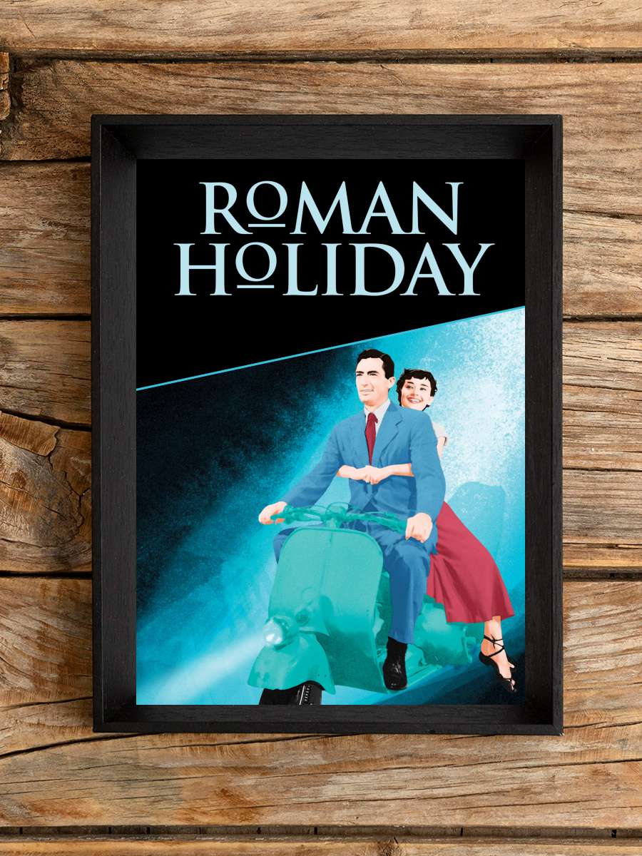 Roma Tatili - Roman Holiday Film Tablo Siyah Çerçeveli Film Poster Afiş Tablo