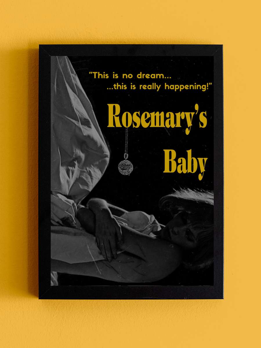 Rosemary'nin Bebeği - Rosemary's Baby Film Tablo Siyah Çerçeveli Film Poster Afiş Tablo