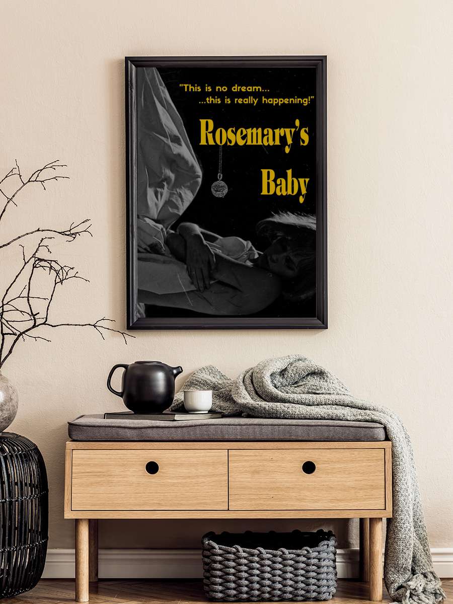 Rosemary'nin Bebeği - Rosemary's Baby Film Tablo Siyah Çerçeveli Film Poster Afiş Tablo