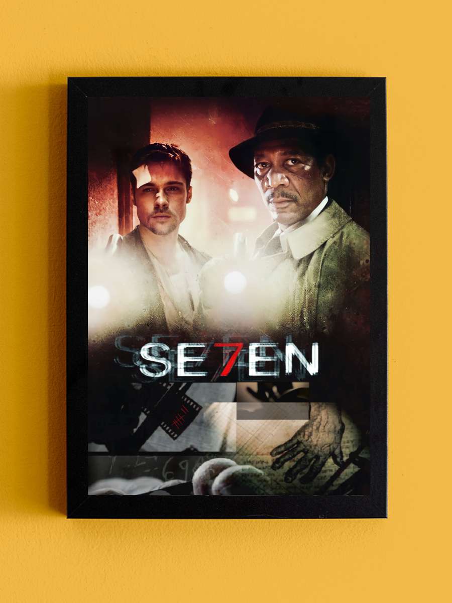 Yedi - Se7en Film Tablo Siyah Çerçeveli Film Poster Afiş Tablo