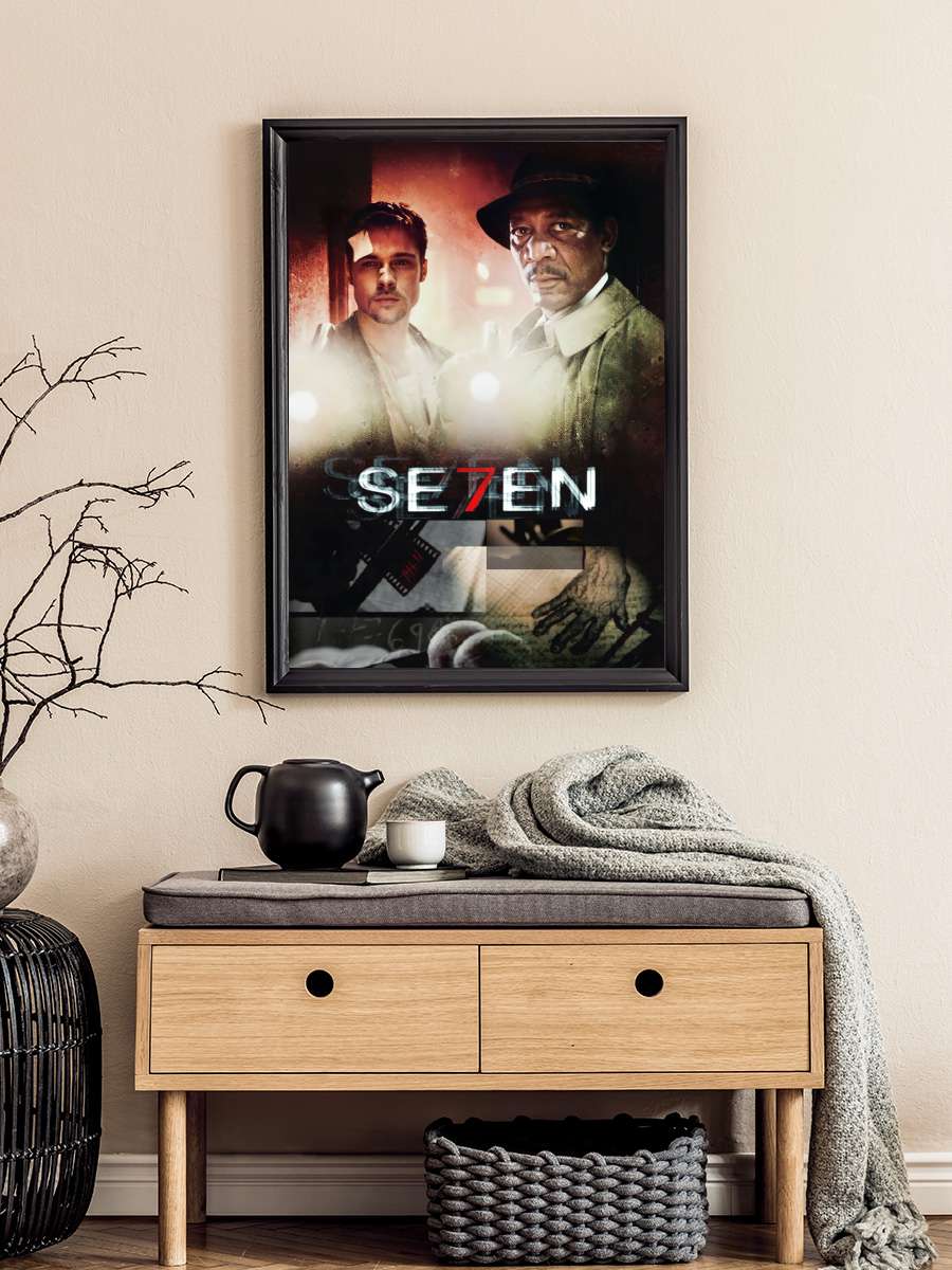 Yedi - Se7en Film Tablo Siyah Çerçeveli Film Poster Afiş Tablo