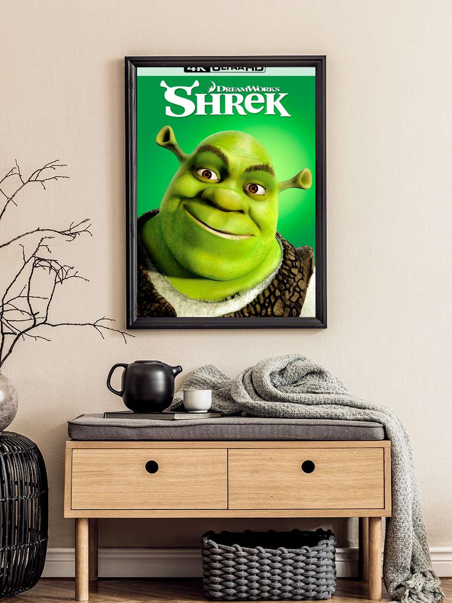 Şrek - Shrek Film Tablo Siyah Çerçeveli Film Poster Afiş Tablo