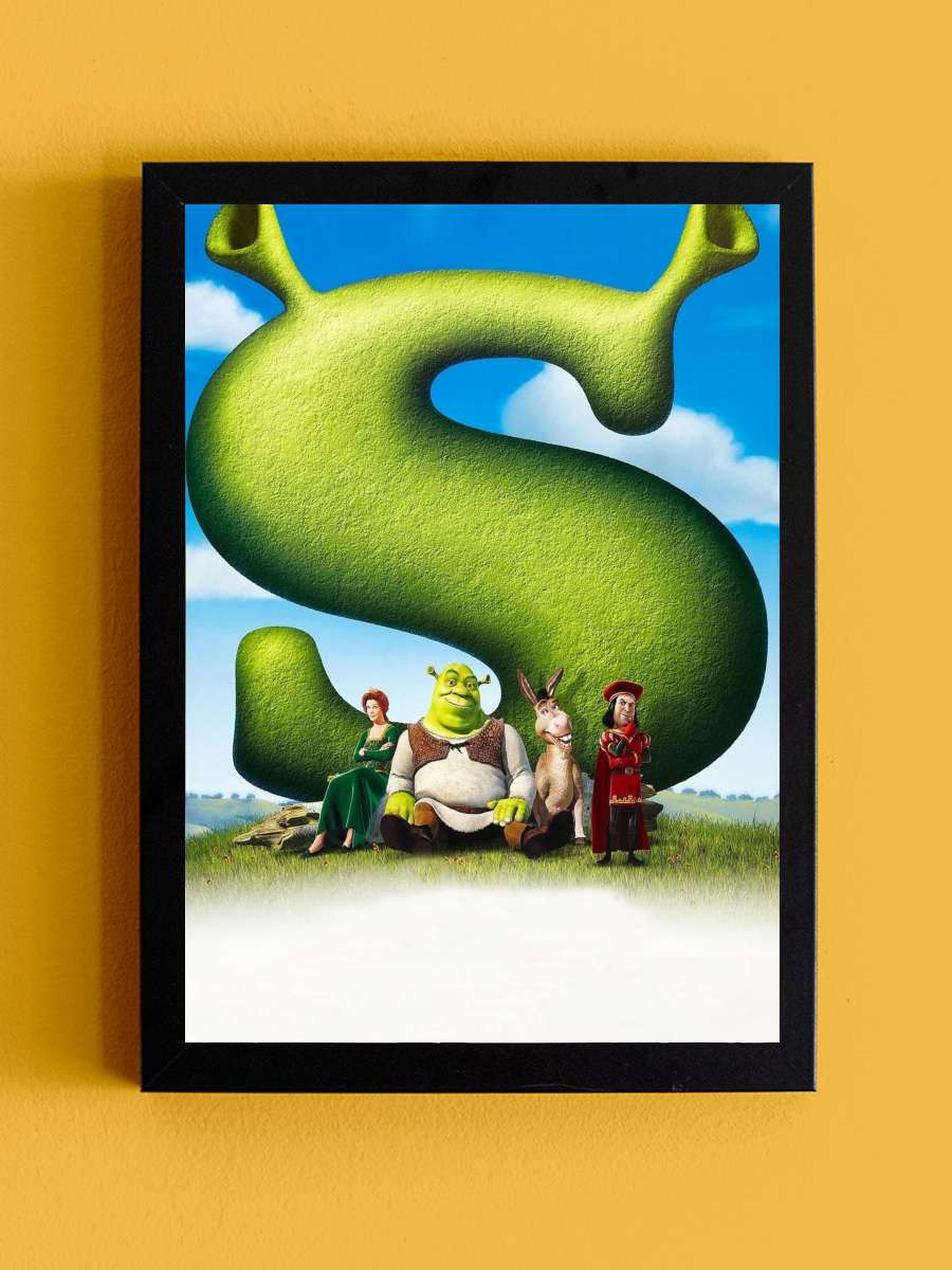 Şrek - Shrek Film Tablo Siyah Çerçeveli Film Poster Afiş Tablo