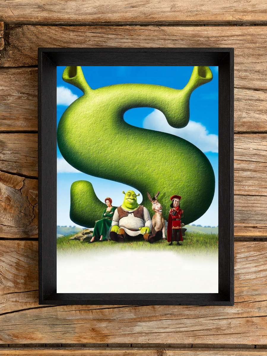 Şrek - Shrek Film Tablo Siyah Çerçeveli Film Poster Afiş Tablo