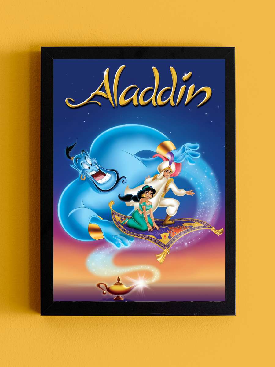 Alaaddin - Aladdin Film Tablo Siyah Çerçeveli Film Poster Afiş Tablo