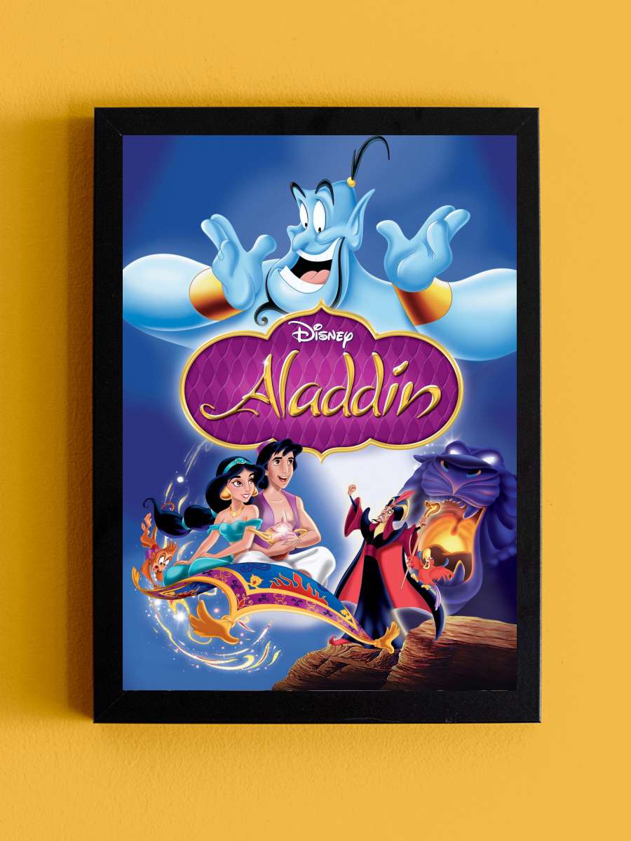 Alaaddin - Aladdin Film Tablo Siyah Çerçeveli Film Poster Afiş Tablo