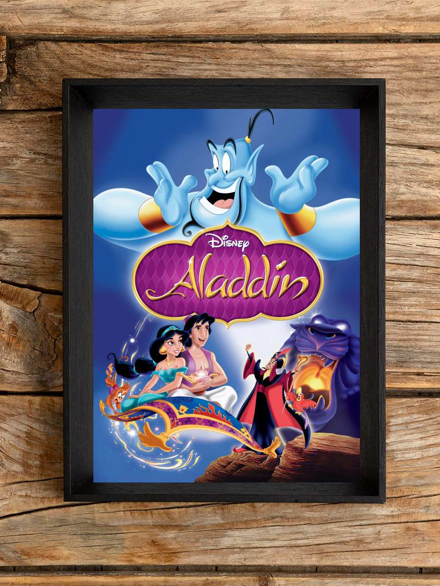 Alaaddin - Aladdin Film Tablo Siyah Çerçeveli Film Poster Afiş Tablo