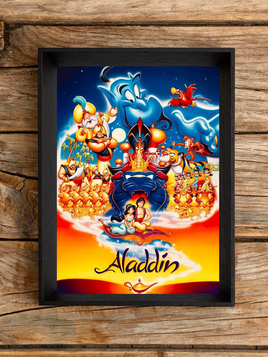 Alaaddin - Aladdin Film Tablo Siyah Çerçeveli Film Poster Afiş Tablo