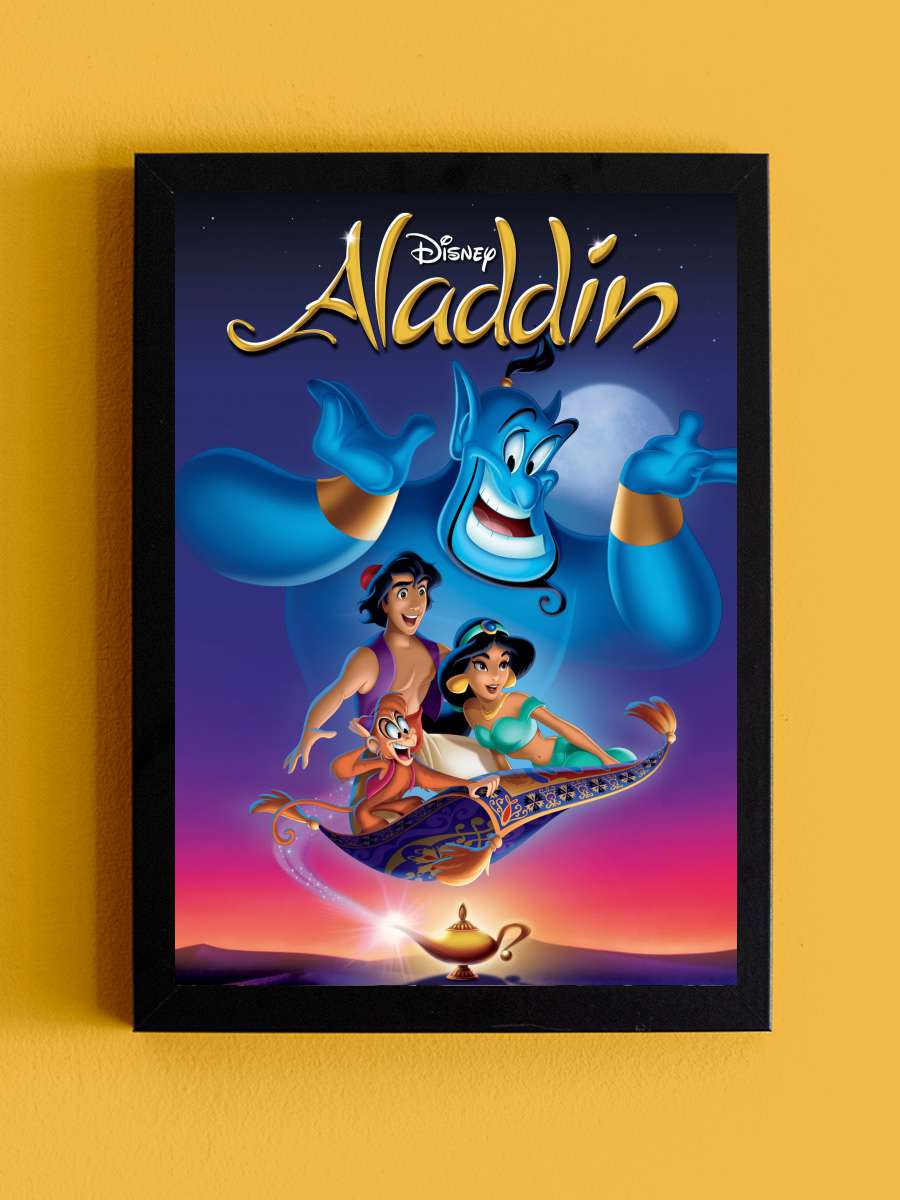 Alaaddin - Aladdin Film Tablo Siyah Çerçeveli Film Poster Afiş Tablo