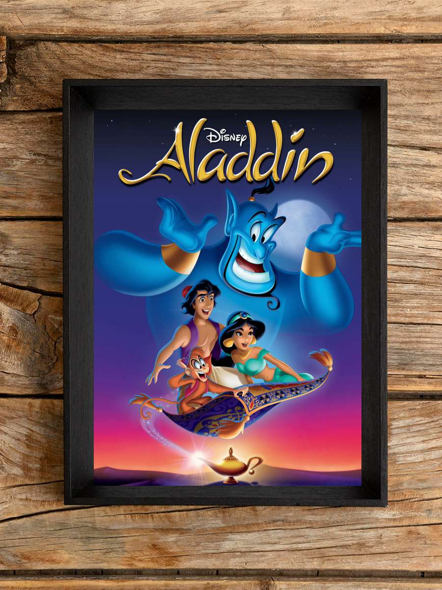 Alaaddin - Aladdin Film Tablo Siyah Çerçeveli Film Poster Afiş Tablo