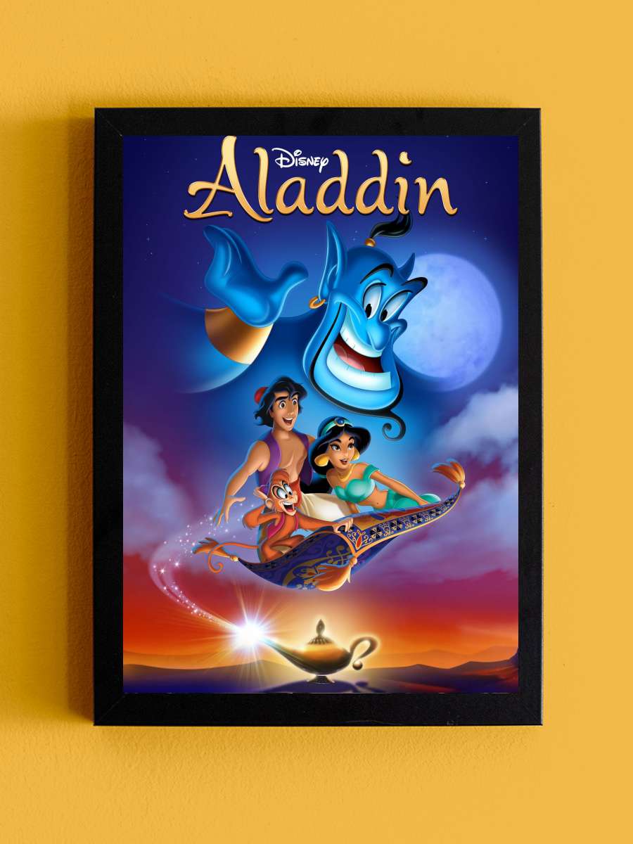 Alaaddin - Aladdin Film Tablo Siyah Çerçeveli Film Poster Afiş Tablo