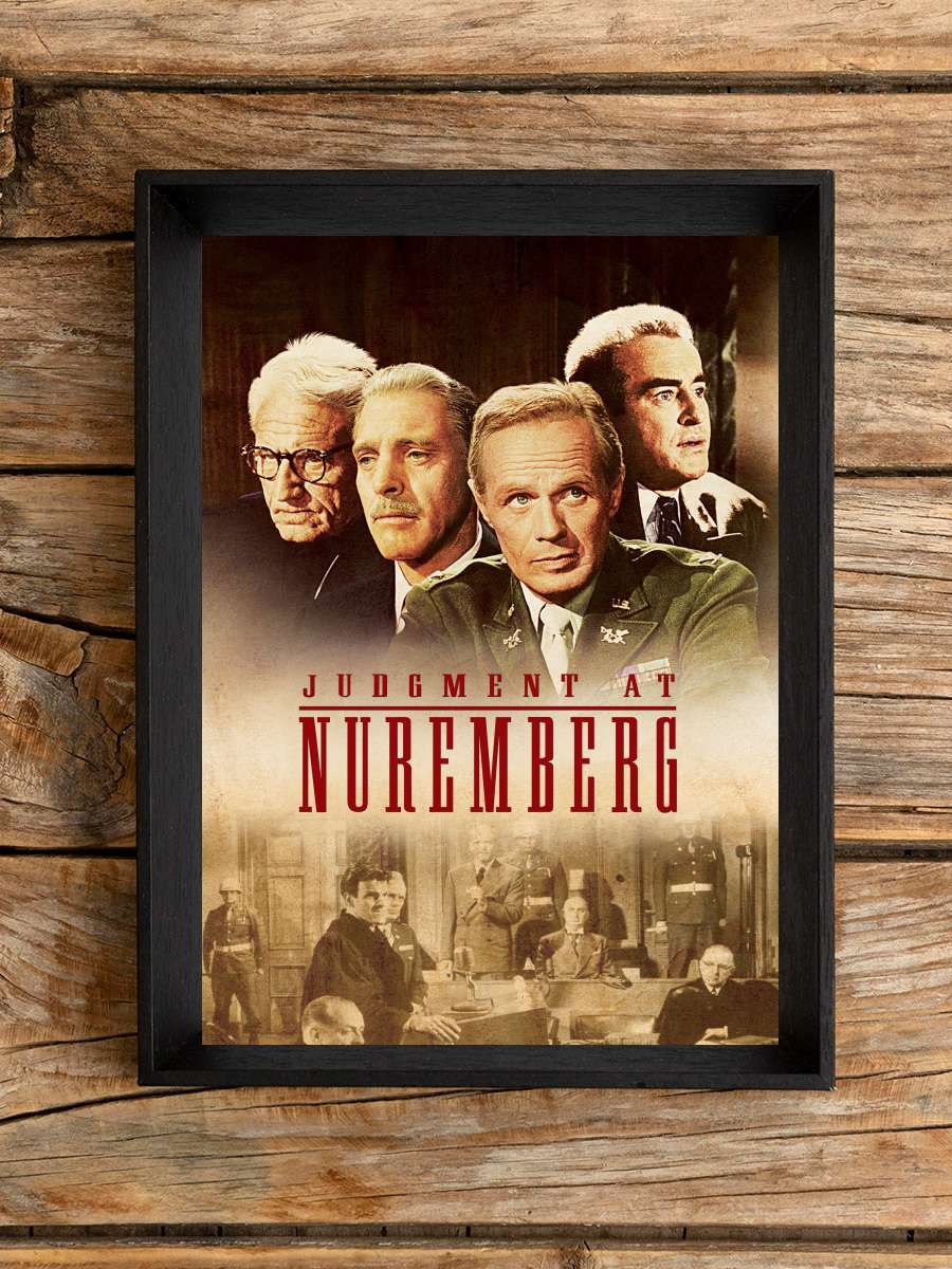 Nuremberg Duruşması - Judgment at Nuremberg Film Tablo Siyah Çerçeveli Film Poster Afiş Tablo