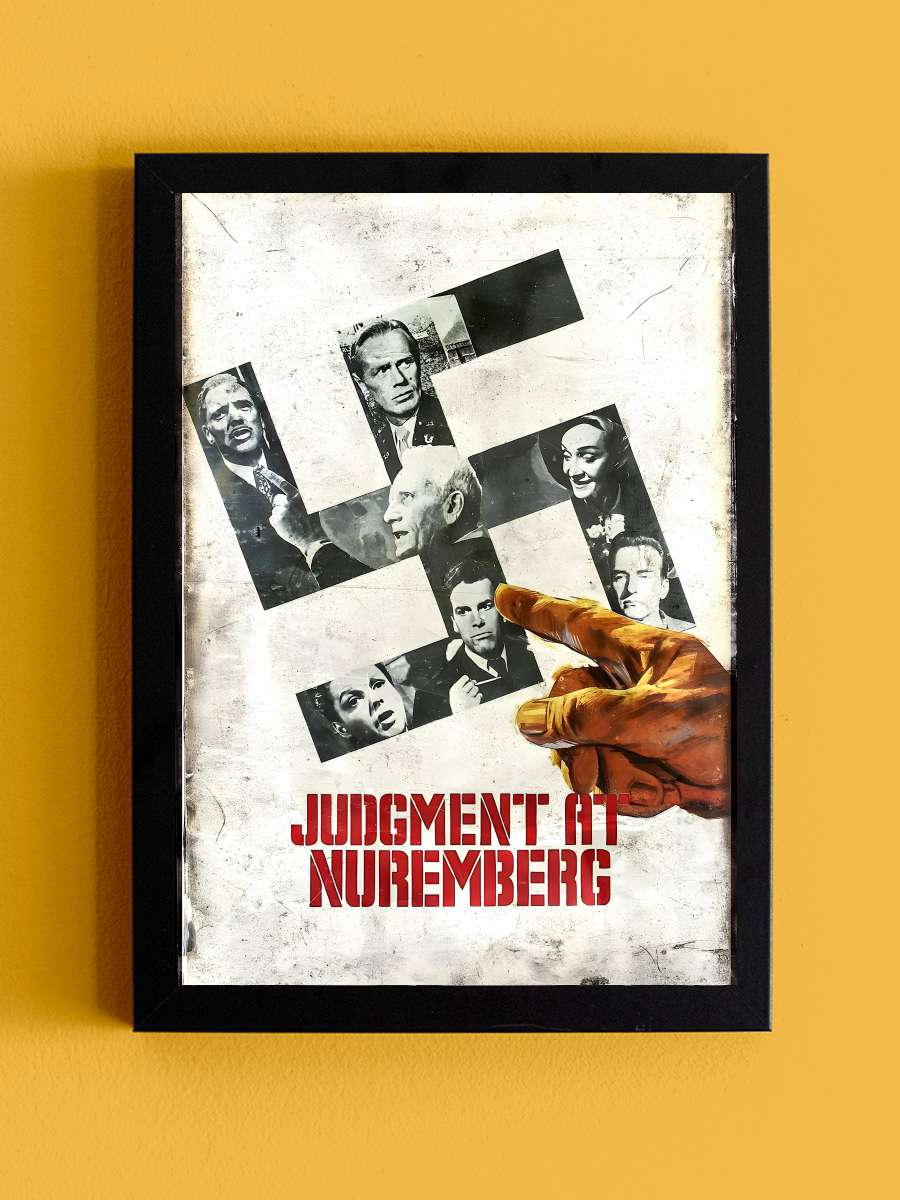 Nuremberg Duruşması - Judgment at Nuremberg Film Tablo Siyah Çerçeveli Film Poster Afiş Tablo