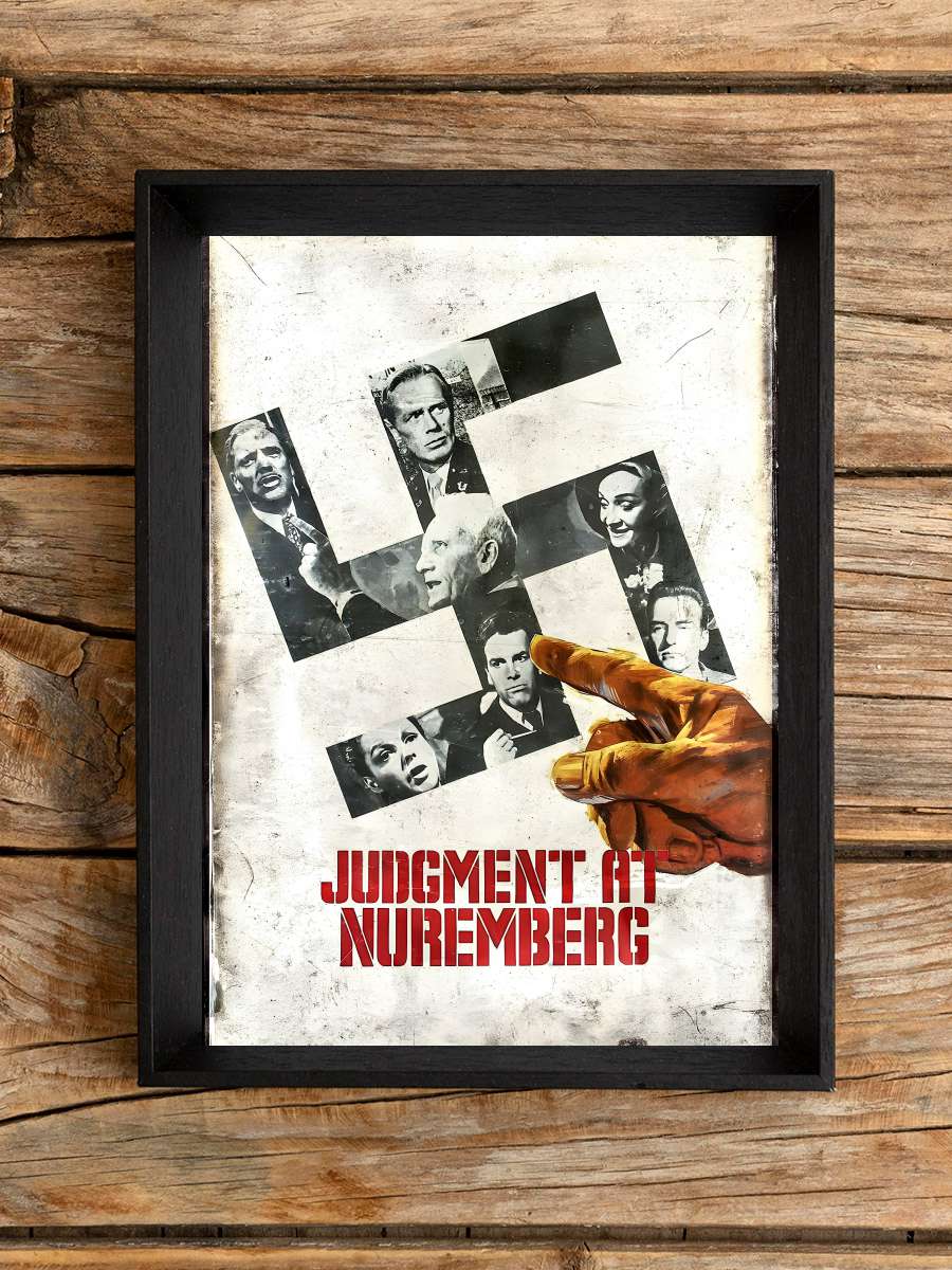 Nuremberg Duruşması - Judgment at Nuremberg Film Tablo Siyah Çerçeveli Film Poster Afiş Tablo