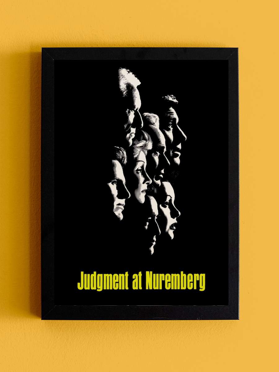 Nuremberg Duruşması - Judgment at Nuremberg Film Tablo Siyah Çerçeveli Film Poster Afiş Tablo