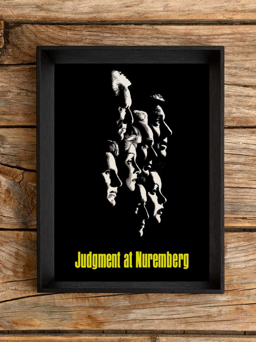 Nuremberg Duruşması - Judgment at Nuremberg Film Tablo Siyah Çerçeveli Film Poster Afiş Tablo