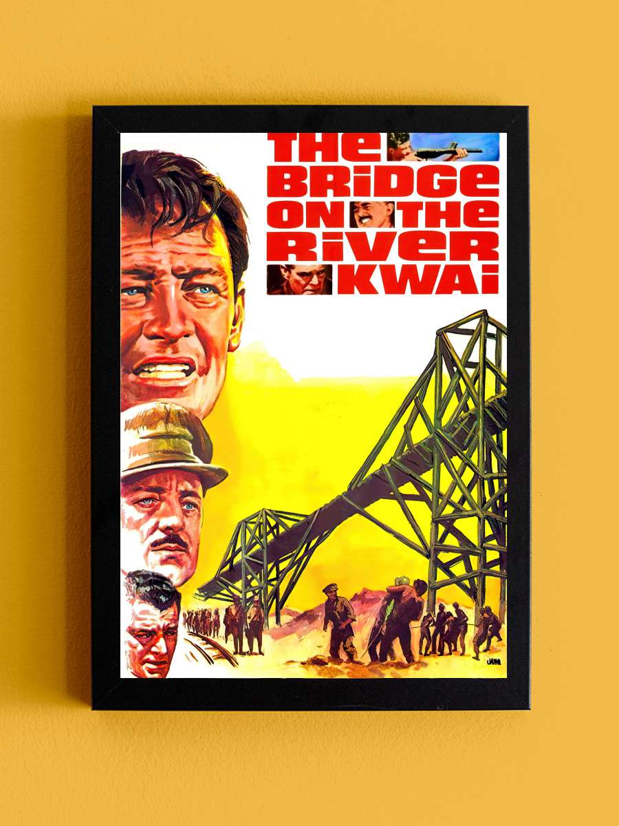 Kwai Köprüsü - The Bridge on the River Kwai Film Tablo Siyah Çerçeveli Film Poster Afiş Tablo