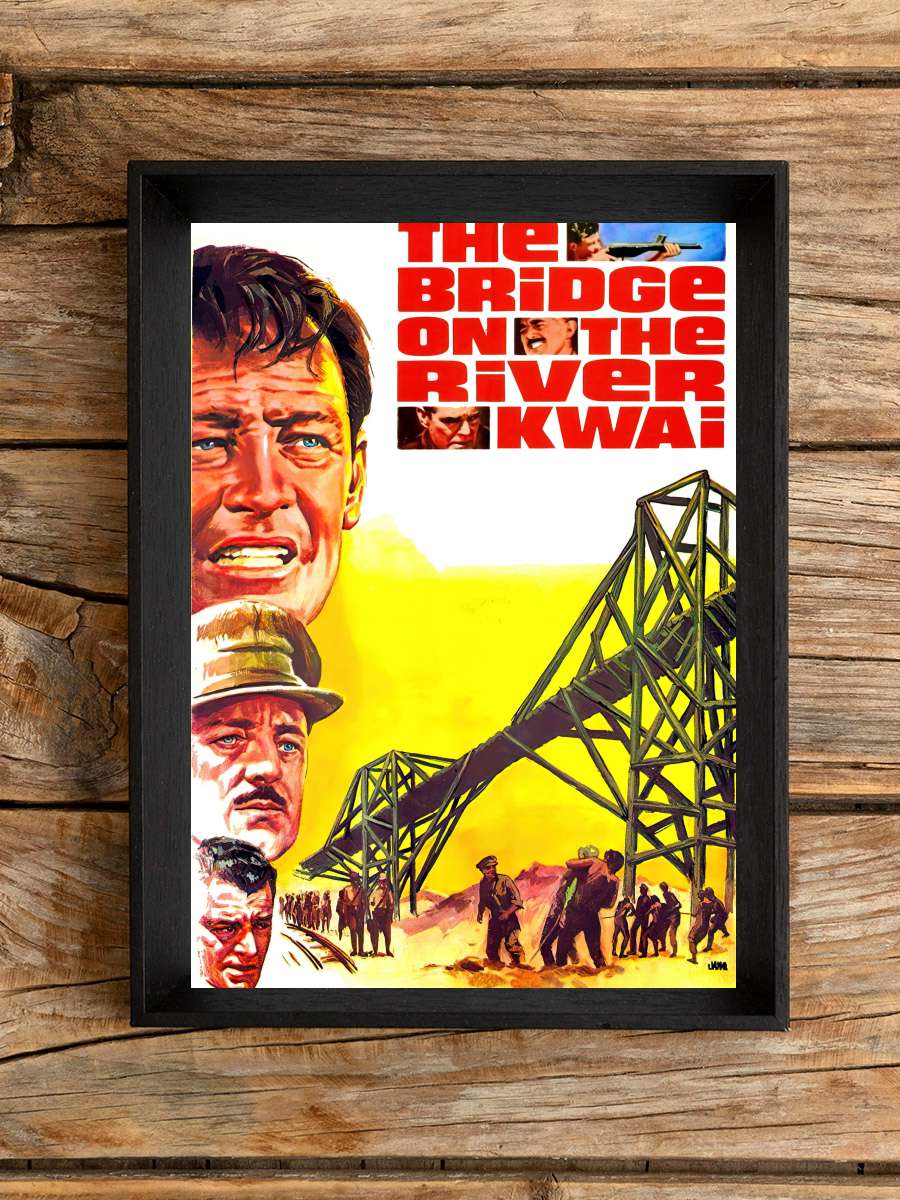 Kwai Köprüsü - The Bridge on the River Kwai Film Tablo Siyah Çerçeveli Film Poster Afiş Tablo