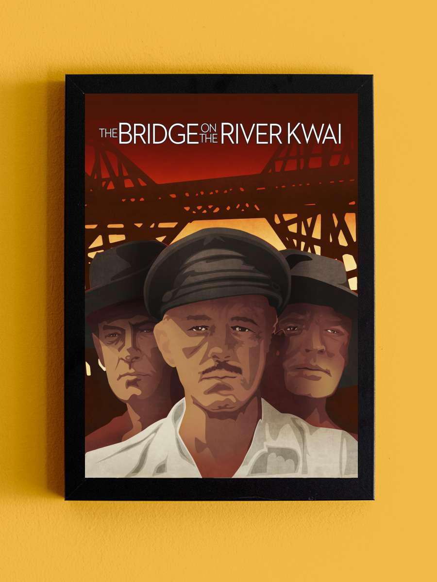 Kwai Köprüsü - The Bridge on the River Kwai Film Tablo Siyah Çerçeveli Film Poster Afiş Tablo