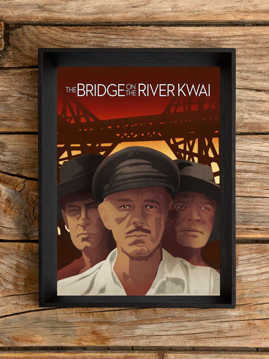 Kwai Köprüsü - The Bridge on the River Kwai Film Tablo Siyah Çerçeveli Film Poster Afiş Tablo