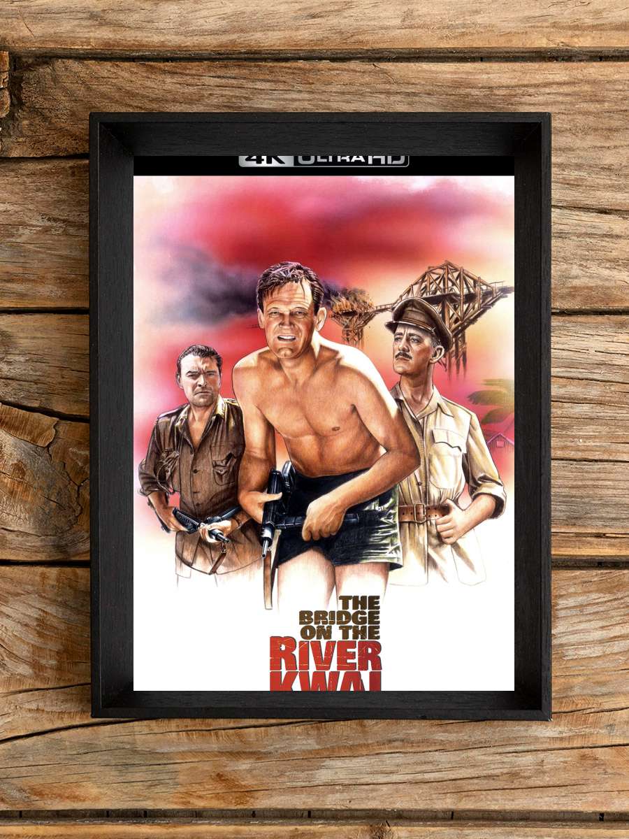 Kwai Köprüsü - The Bridge on the River Kwai Film Tablo Siyah Çerçeveli Film Poster Afiş Tablo