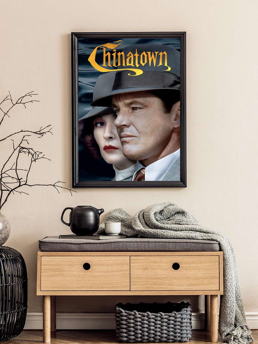 Çin Mahallesi - Chinatown Film Tablo Siyah Çerçeveli Film Poster Afiş Tablo