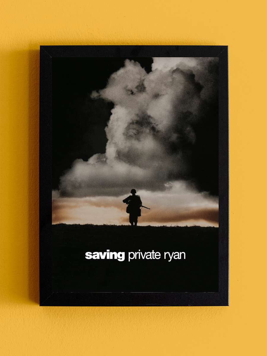 Er Ryan'ı Kurtarmak - Saving Private Ryan Film Tablo Siyah Çerçeveli Film Poster Afiş Tablo