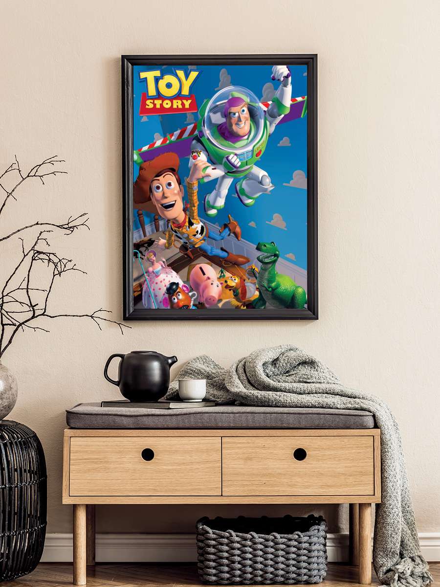 Oyuncak Hikayesi - Toy Story Film Tablo Siyah Çerçeveli Film Poster Afiş Tablo