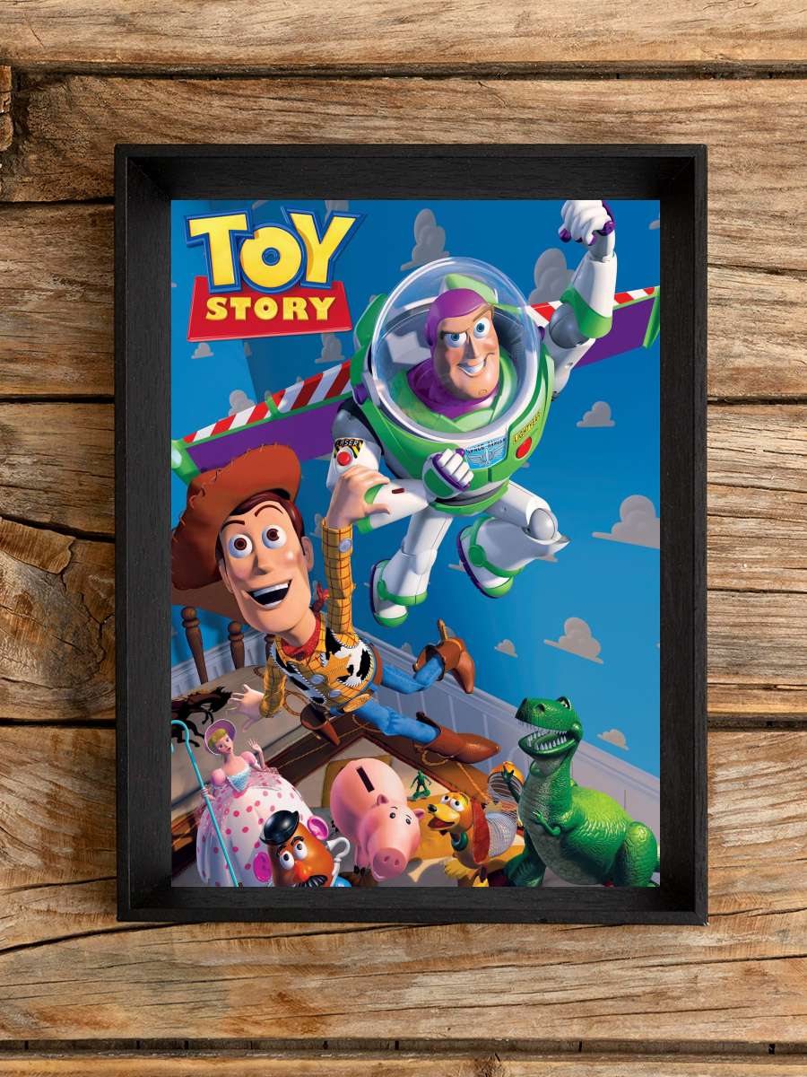 Oyuncak Hikayesi - Toy Story Film Tablo Siyah Çerçeveli Film Poster Afiş Tablo