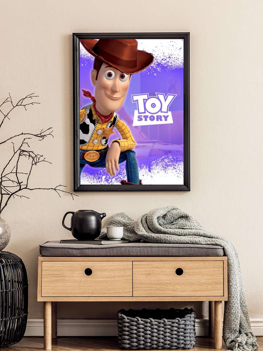 Oyuncak Hikayesi - Toy Story Film Tablo Siyah Çerçeveli Film Poster Afiş Tablo