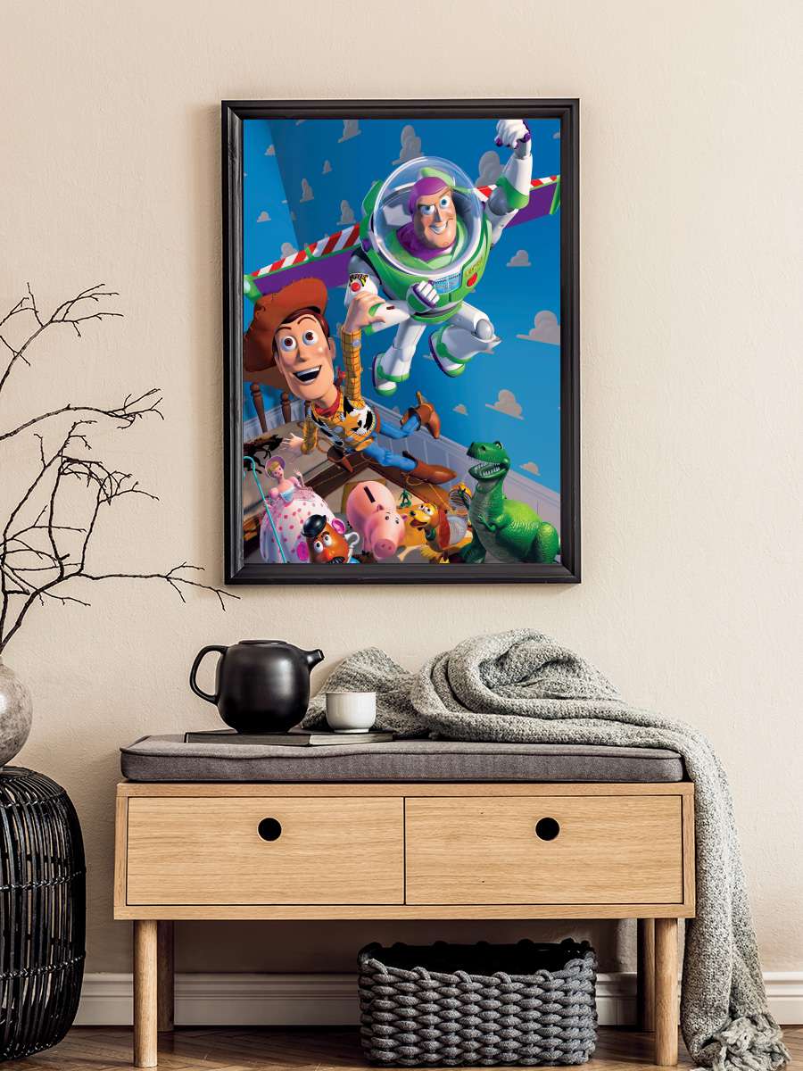 Oyuncak Hikayesi - Toy Story Film Tablo Siyah Çerçeveli Film Poster Afiş Tablo