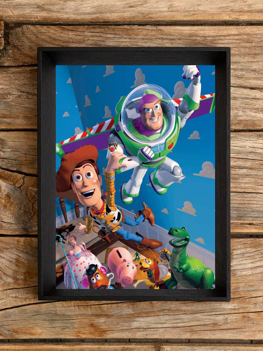 Oyuncak Hikayesi - Toy Story Film Tablo Siyah Çerçeveli Film Poster Afiş Tablo