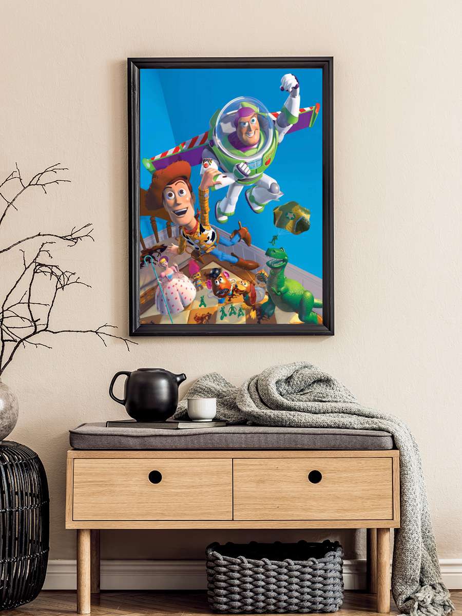 Oyuncak Hikayesi - Toy Story Film Tablo Siyah Çerçeveli Film Poster Afiş Tablo