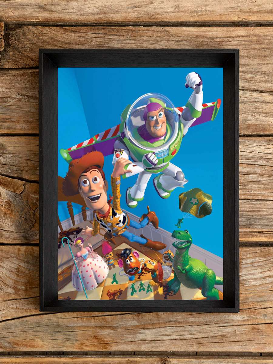 Oyuncak Hikayesi - Toy Story Film Tablo Siyah Çerçeveli Film Poster Afiş Tablo