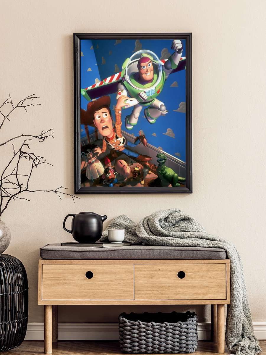 Oyuncak Hikayesi - Toy Story Film Tablo Siyah Çerçeveli Film Poster Afiş Tablo