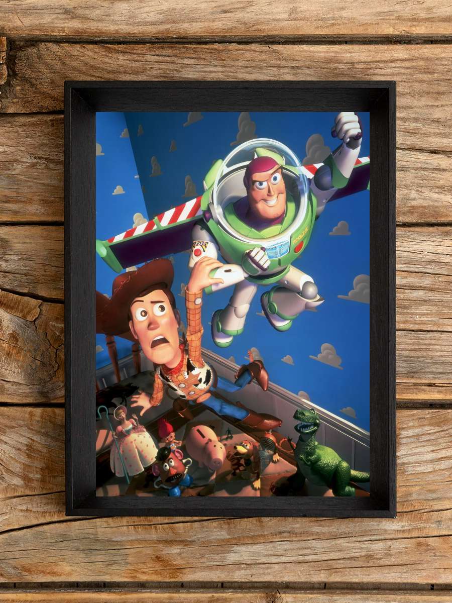 Oyuncak Hikayesi - Toy Story Film Tablo Siyah Çerçeveli Film Poster Afiş Tablo