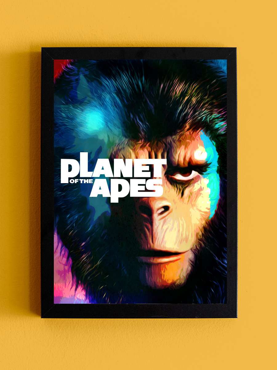 Maymunlar Cehennemi - Planet of the Apes Film Tablo Siyah Çerçeveli Film Poster Afiş Tablo