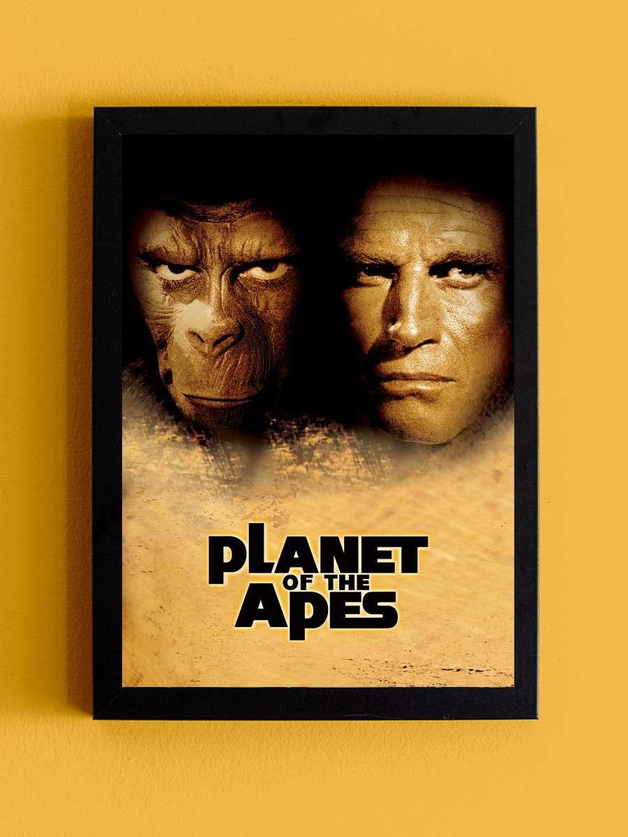 Maymunlar Cehennemi - Planet of the Apes Film Tablo Siyah Çerçeveli Film Poster Afiş Tablo