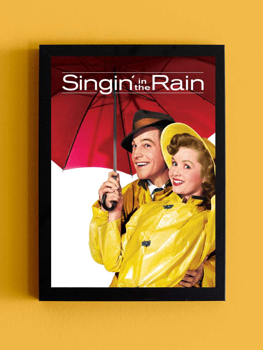 Yağmur Altında - Singin' in the Rain Film Tablo Siyah Çerçeveli Film Poster Afiş Tablo