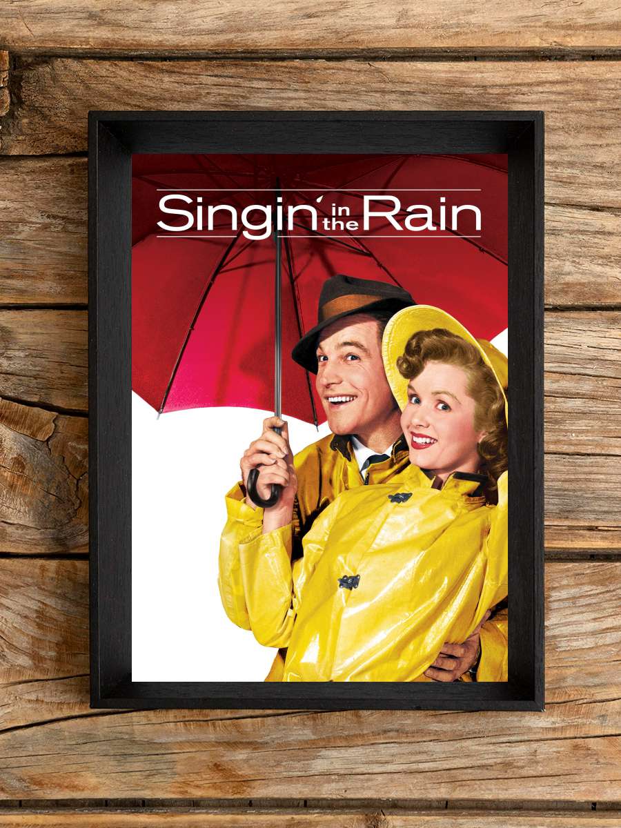 Yağmur Altında - Singin' in the Rain Film Tablo Siyah Çerçeveli Film Poster Afiş Tablo