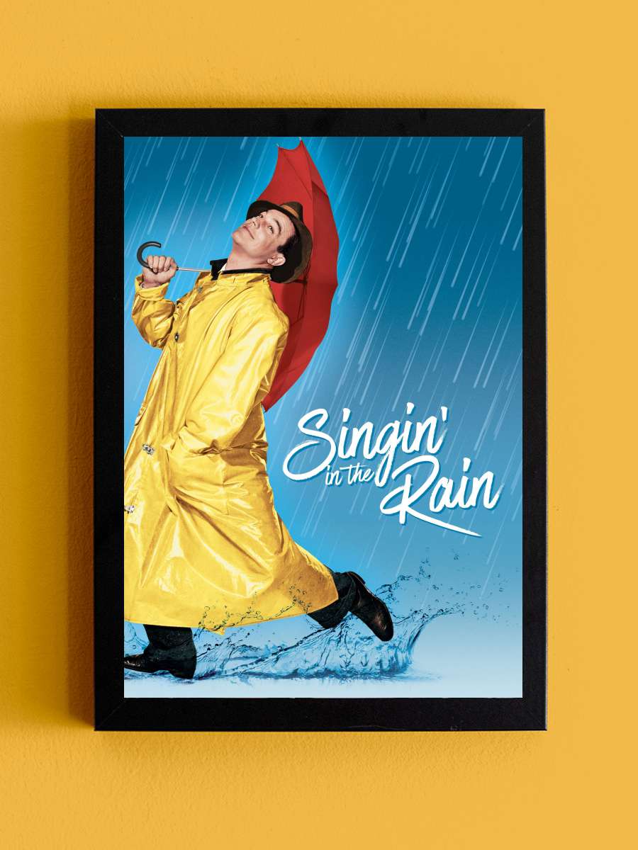 Yağmur Altında - Singin' in the Rain Film Tablo Siyah Çerçeveli Film Poster Afiş Tablo