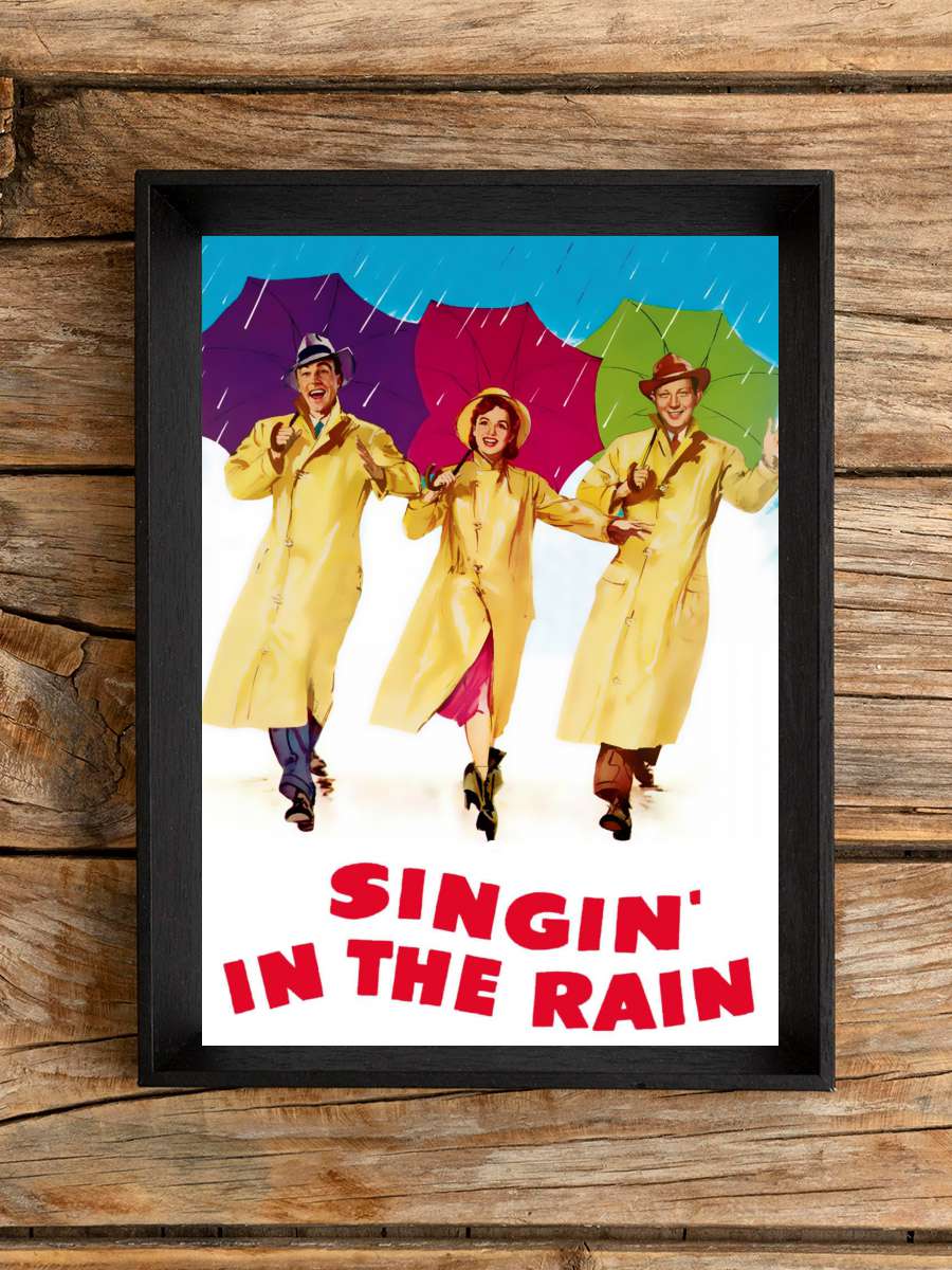 Yağmur Altında - Singin' in the Rain Film Tablo Siyah Çerçeveli Film Poster Afiş Tablo