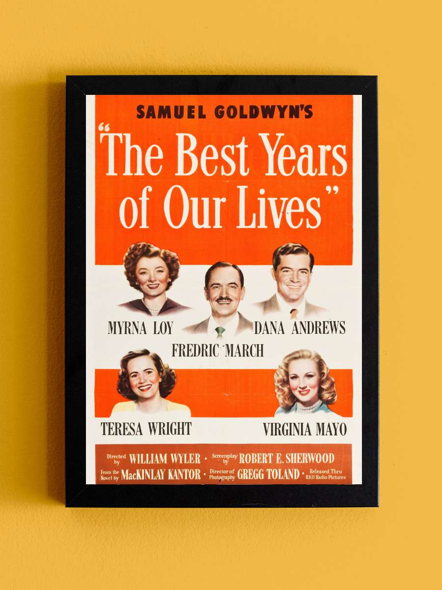 Hayatımızın En Güzel Yılları - The Best Years of Our Lives Film Tablo Siyah Çerçeveli Film Poster Afiş Tablo