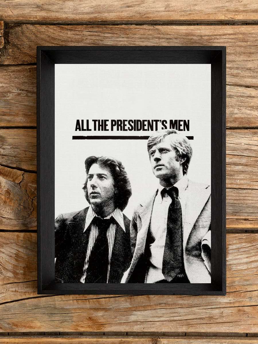 Başkanın Bütün Adamları - All the President's Men Film Tablo Siyah Çerçeveli Film Poster Afiş Tablo