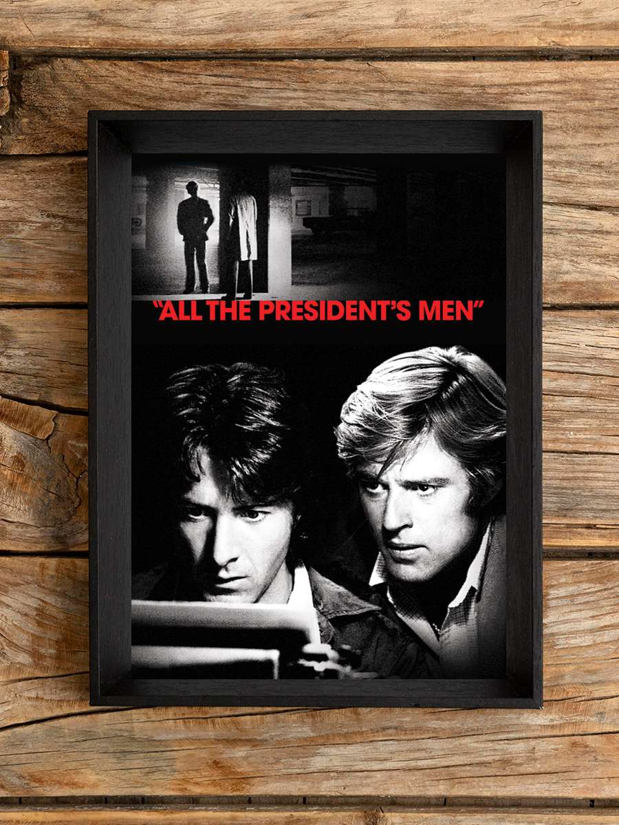 Başkanın Bütün Adamları - All the President's Men Film Tablo Siyah Çerçeveli Film Poster Afiş Tablo