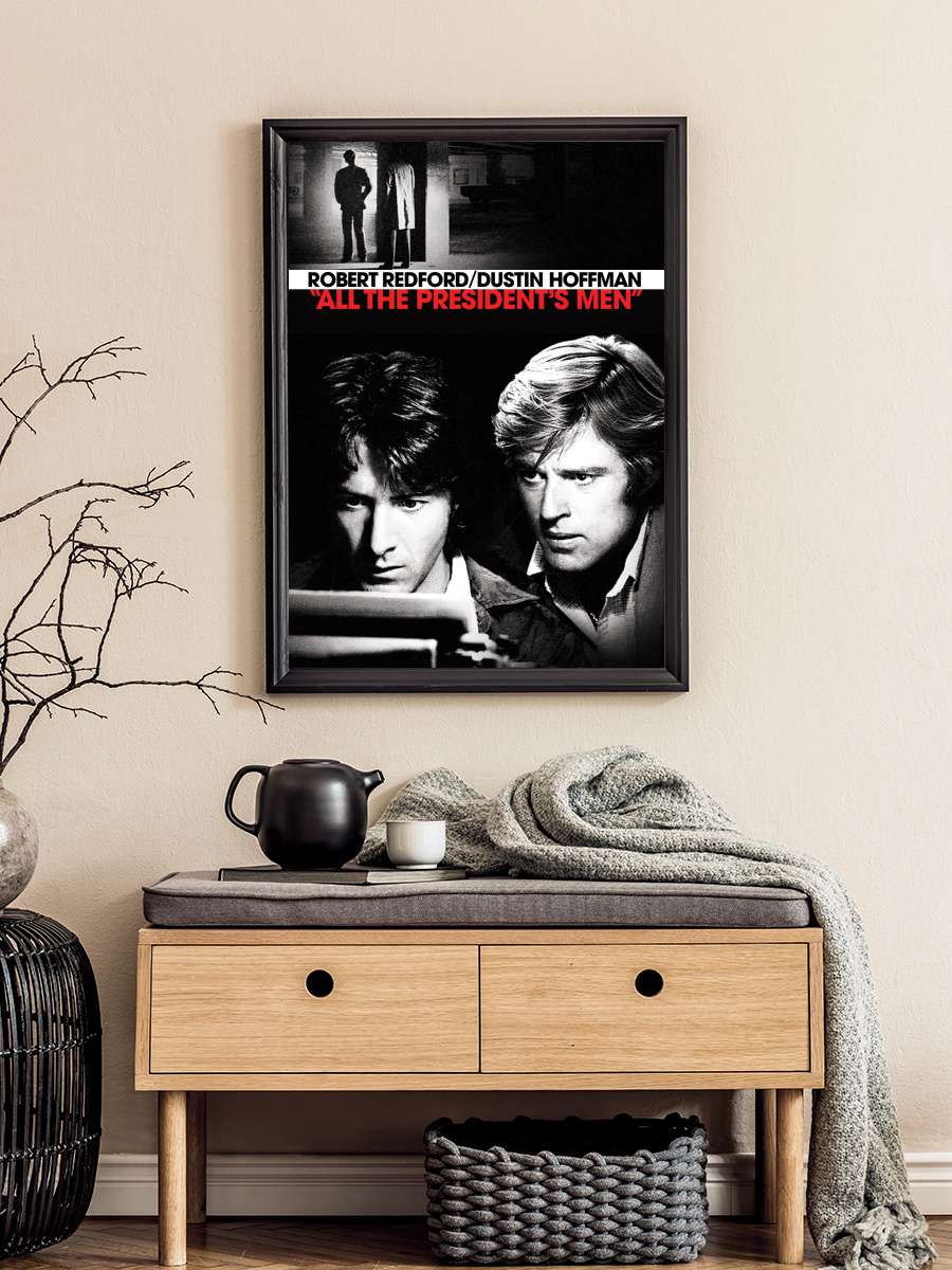 Başkanın Bütün Adamları - All the President's Men Film Tablo Siyah Çerçeveli Film Poster Afiş Tablo