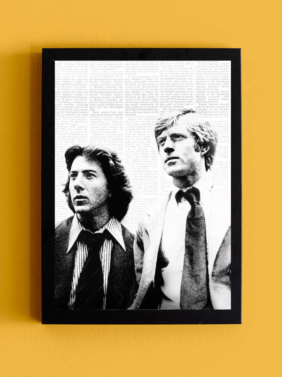 Başkanın Bütün Adamları - All the President's Men Film Tablo Siyah Çerçeveli Film Poster Afiş Tablo