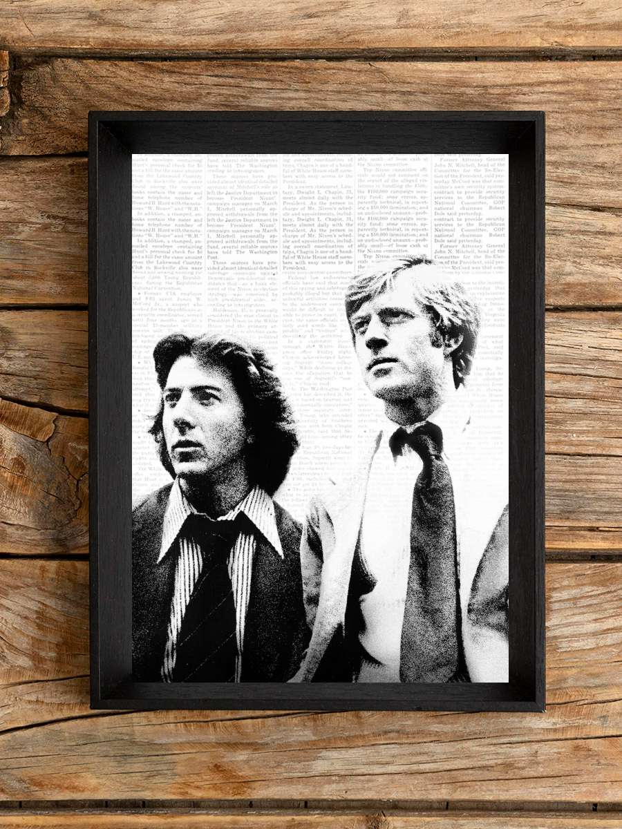 Başkanın Bütün Adamları - All the President's Men Film Tablo Siyah Çerçeveli Film Poster Afiş Tablo