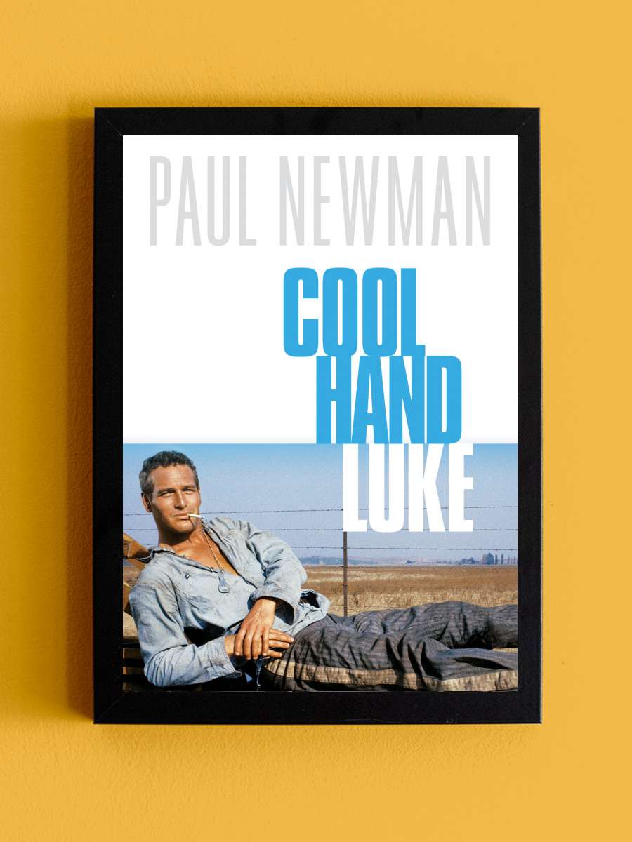 Parmaklıklar Arasında - Cool Hand Luke Film Tablo Siyah Çerçeveli Film Poster Afiş Tablo