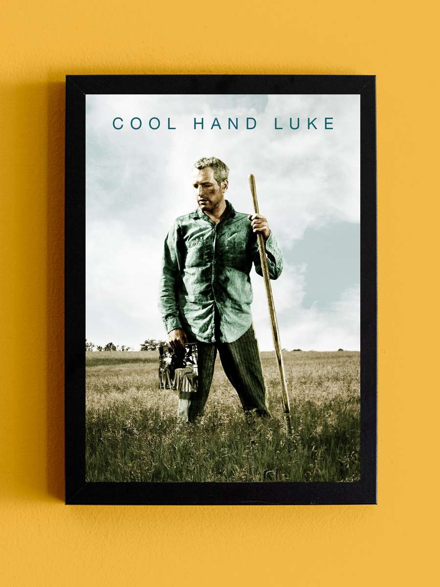 Parmaklıklar Arasında - Cool Hand Luke Film Tablo Siyah Çerçeveli Film Poster Afiş Tablo